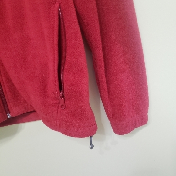 Columbia Full-Zip Fleece Red Size Small - Picture 5 of 10